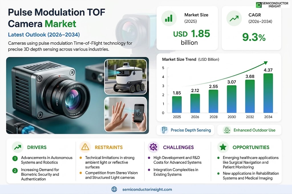 Pulse Modulation TOF Camera Market Growth, Share and Forecast 
