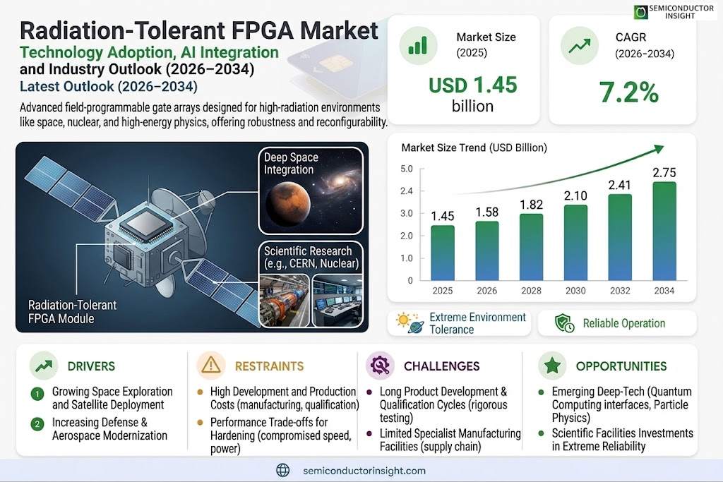 Radiation-Tolerant FPGA Market Growth, Share and Forecast 

