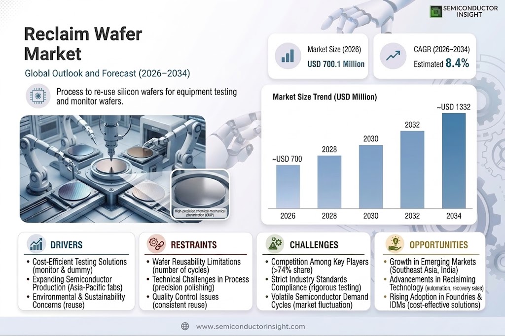 Reclaim Wafer Market
 Share and Size