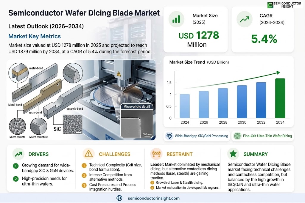 Semiconductor Wafer Dicing Blade Market Size, Trends and Growth 