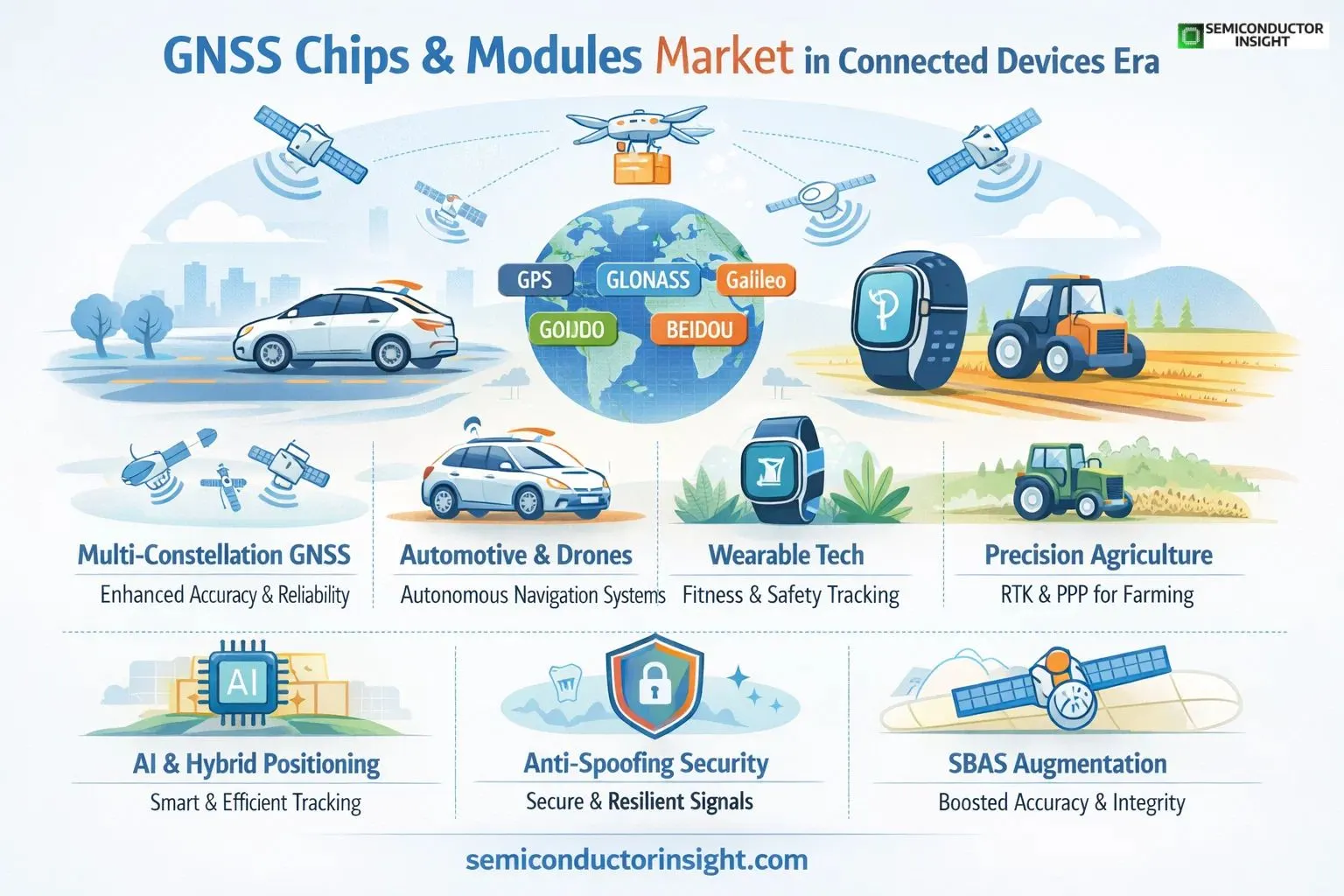 GNSS Chips and Modules Market in Connected Devices Era