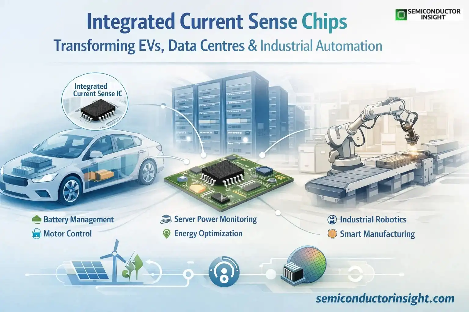 Integrated Current Sense Chip Trends Transforming EVs, Data Centres, and Industrial Automation