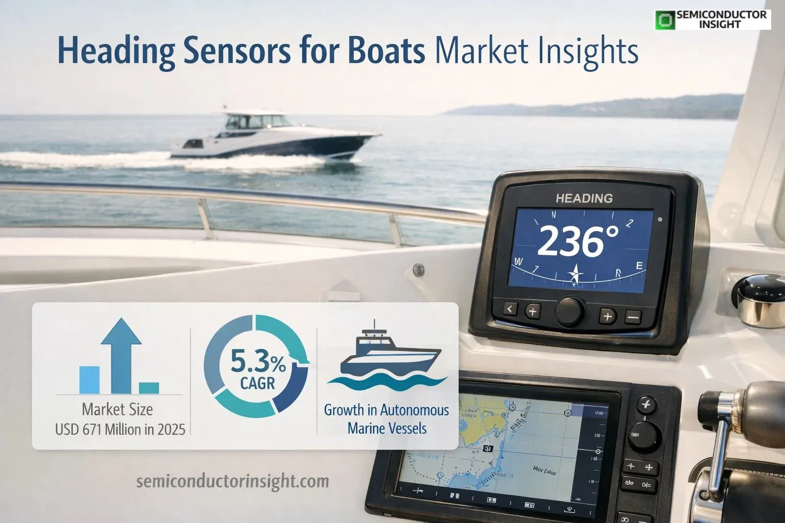 Heading Sensors for Boats Market Share & Size
