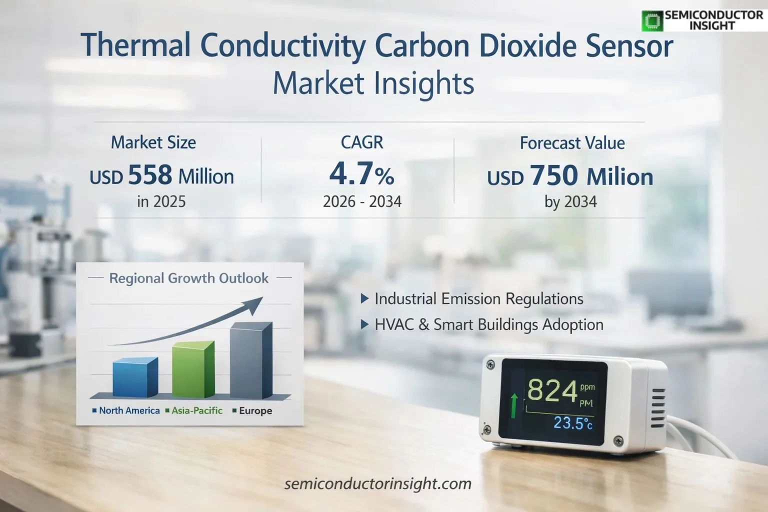 Thermal Conductivity Carbon Dioxide Sensor Market Insights Share & Size