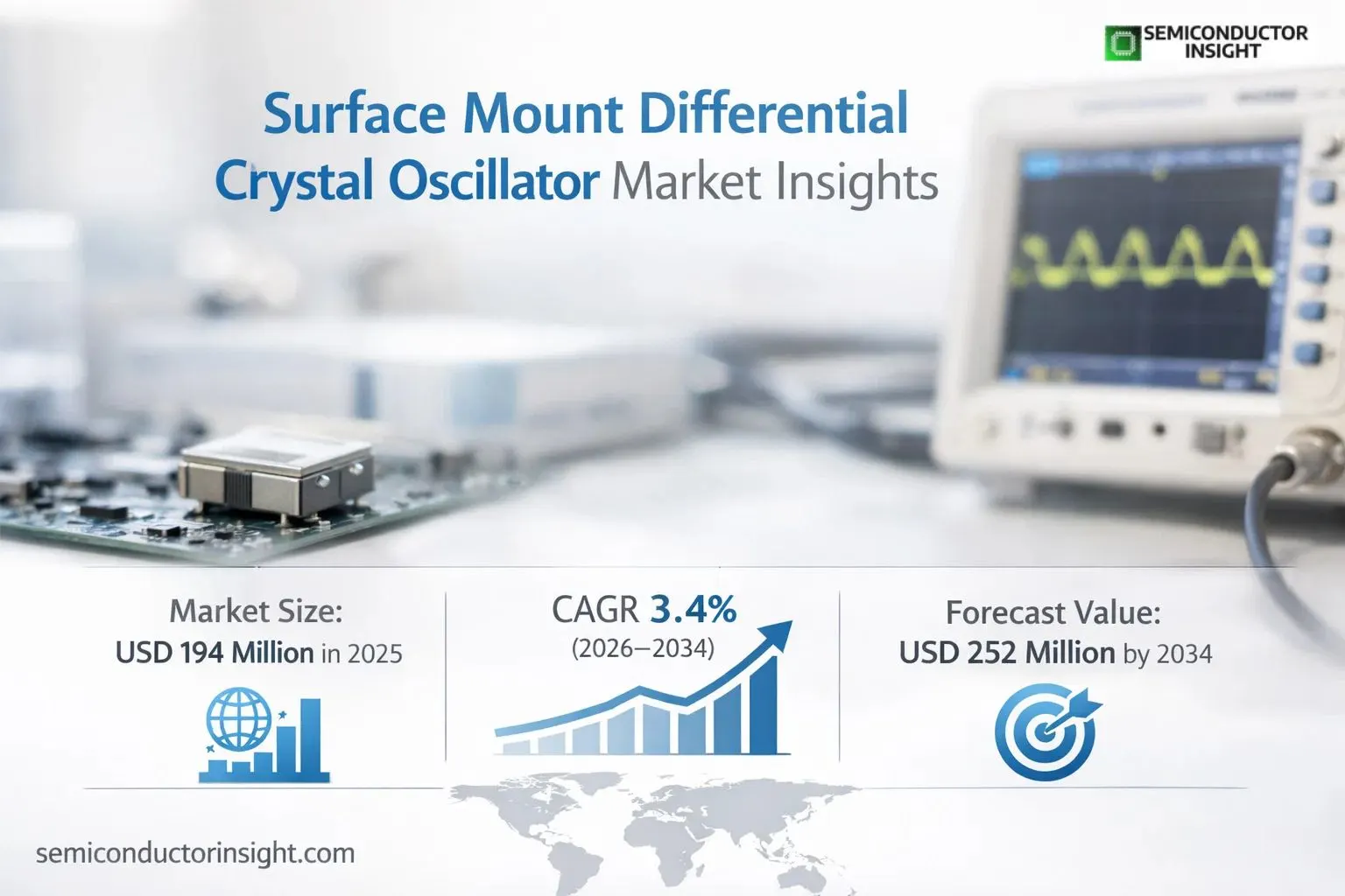 Surface Mount Differential Crystal Oscillator Market Share & Forcasting 