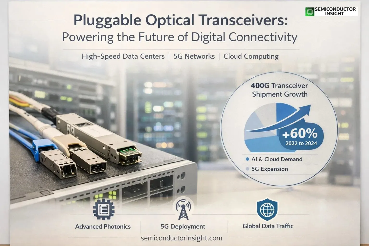 Cloud networks and artificial intelligence are being shaped by Pluggable Optical