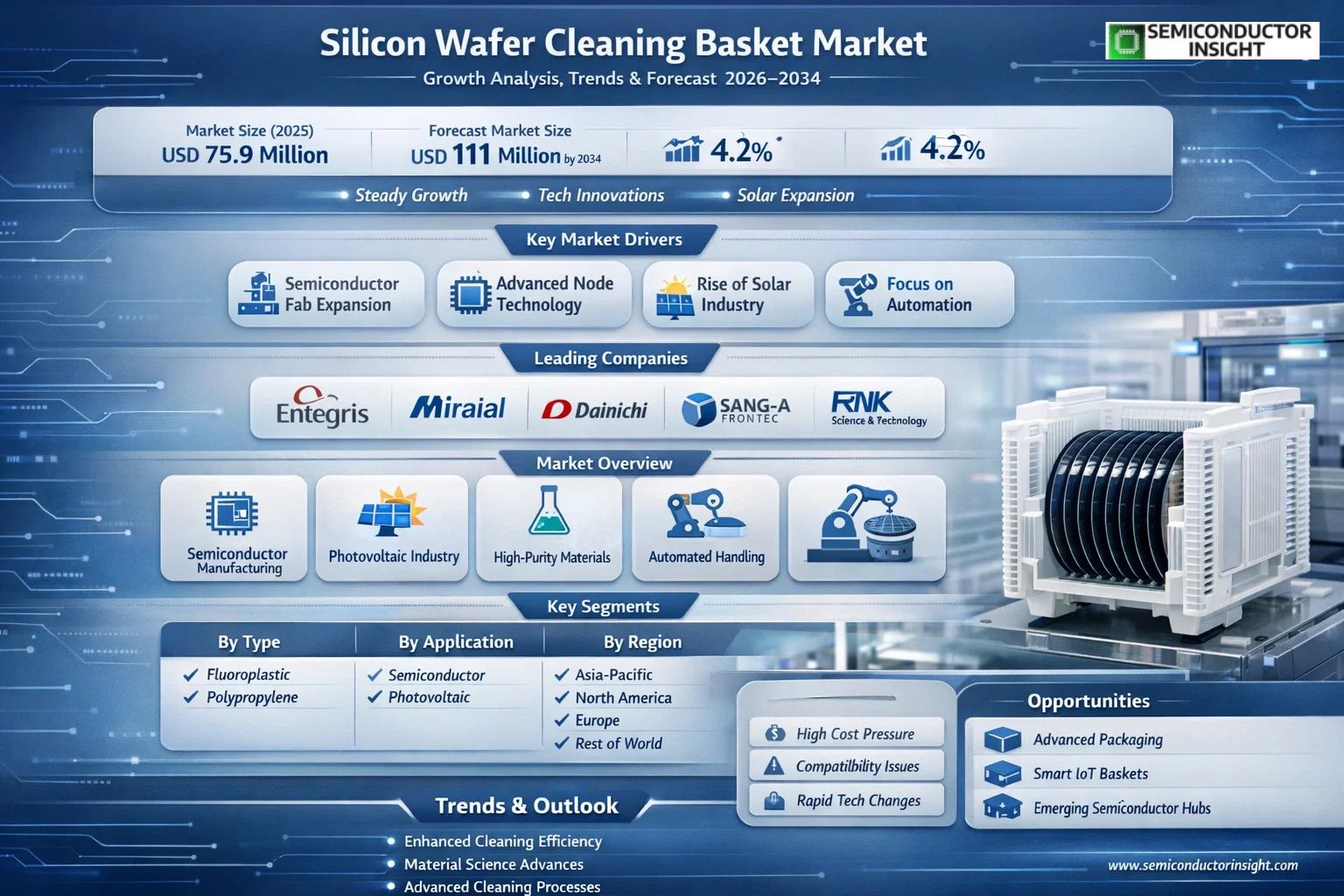 Silicon Wafer Cleaning Basket Market Insights