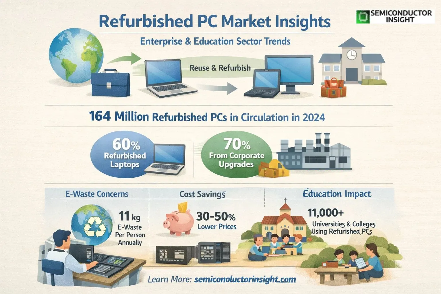 Refurbished PC Market Insights across Forcasting & Share