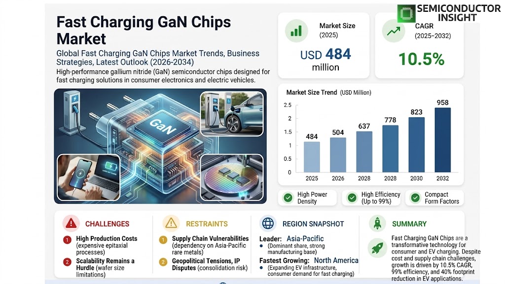 Fast Charging GaN Chips Market
 Share and Size