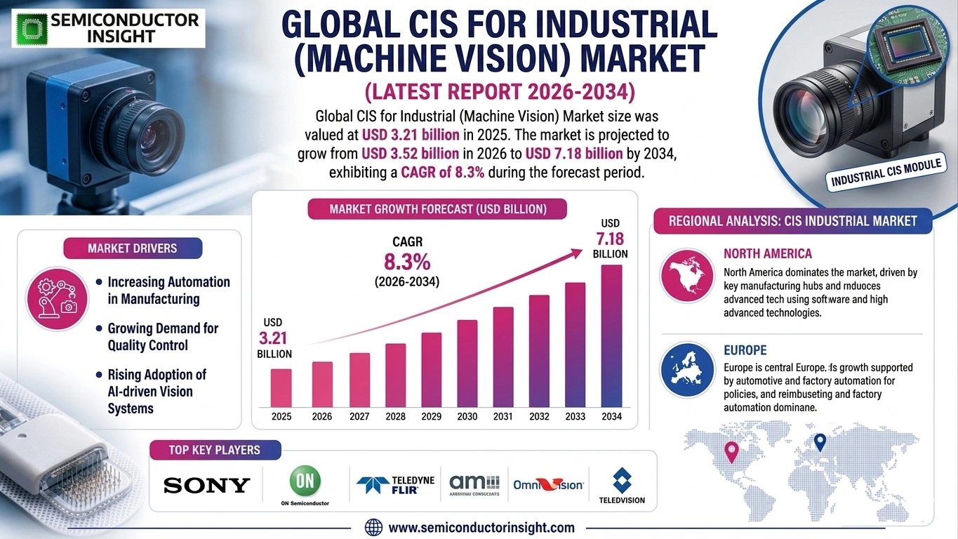 CIS for Industrial (Machine Vision) Market Size & Share