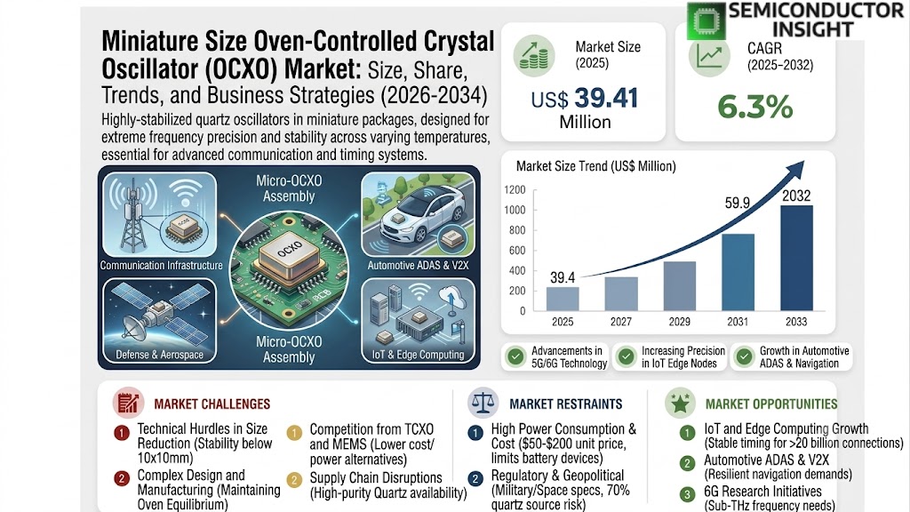 Miniature Size Oven-Controlled Crystal Oscillator Market
 Trends and Size
