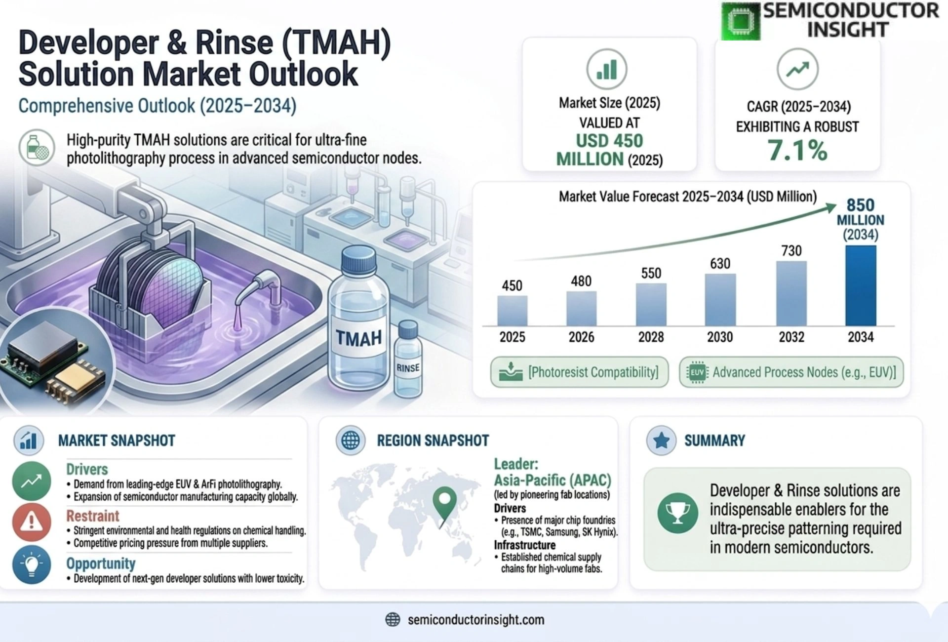Developer & Rinse (TMAH) Solution Market Growth 2026-2034