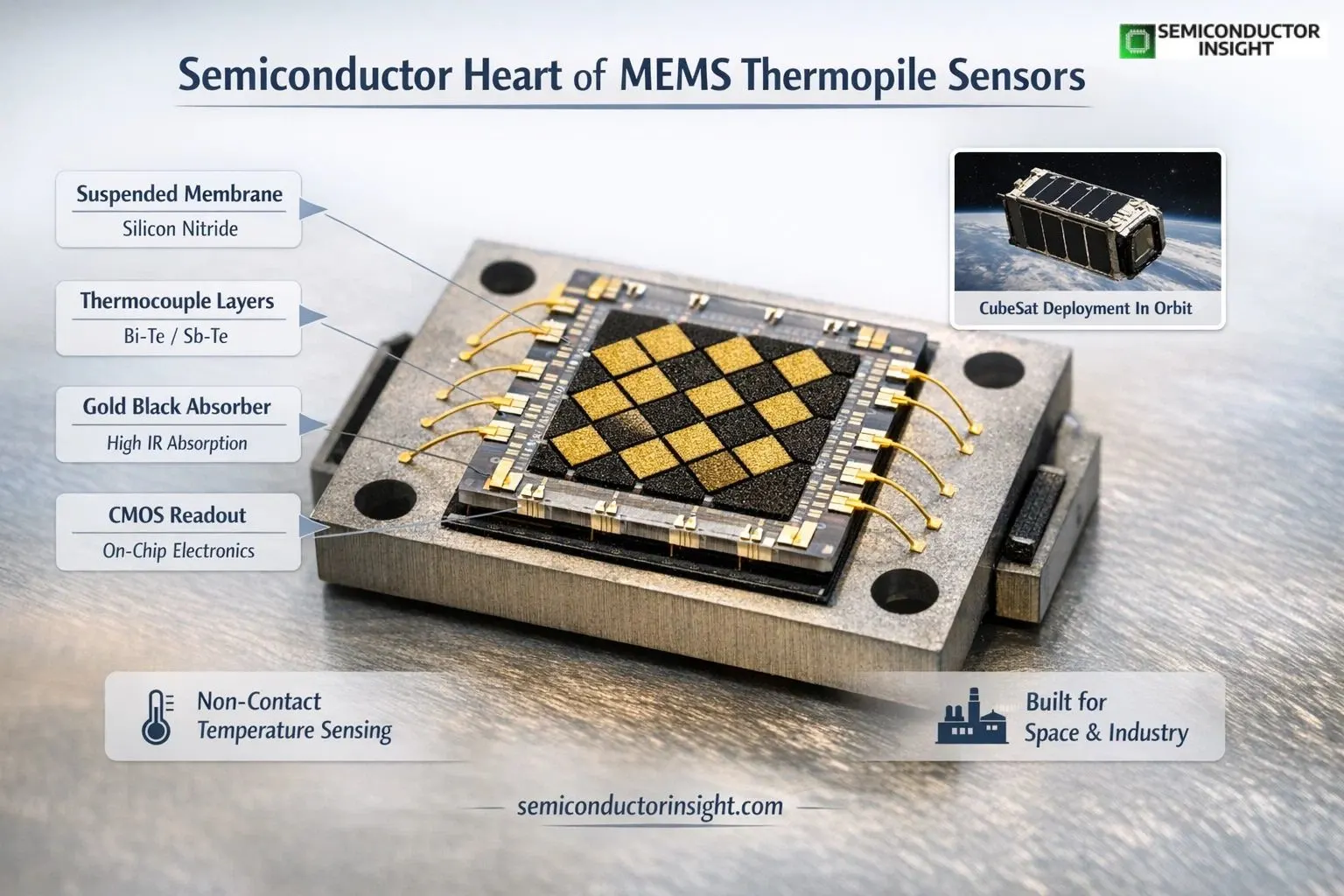 Polar Orbit Deployments Validating Durability for MEMS Thermopile Temperature Sensor Market Deployments