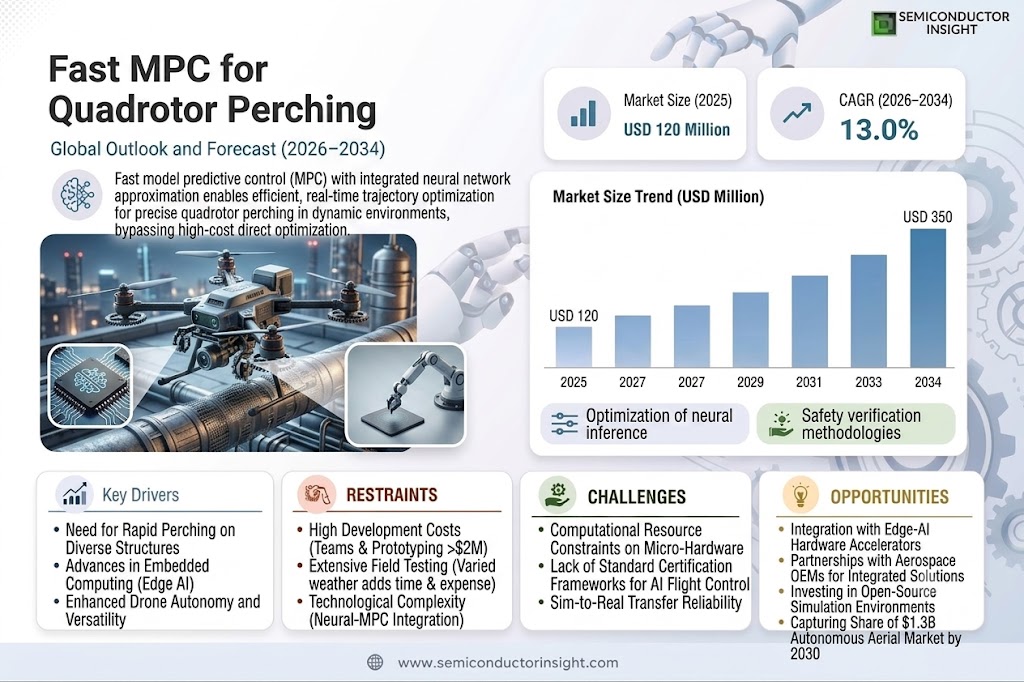 Fast MPC with neural network approximation for quadrotor perching Market Size and Share