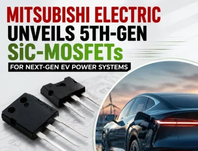 Mitsubishi Electric Prepares New 5th-Generation SiC-MOSFET Samples for EV Power Systems.