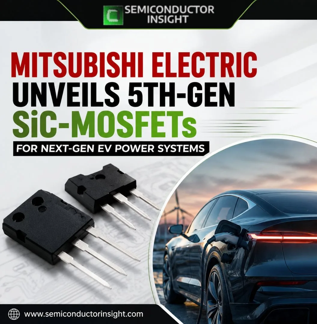 Mitsubishi Electric Prepares New 5th-Generation SiC-MOSFET Samples for EV Power Systems.