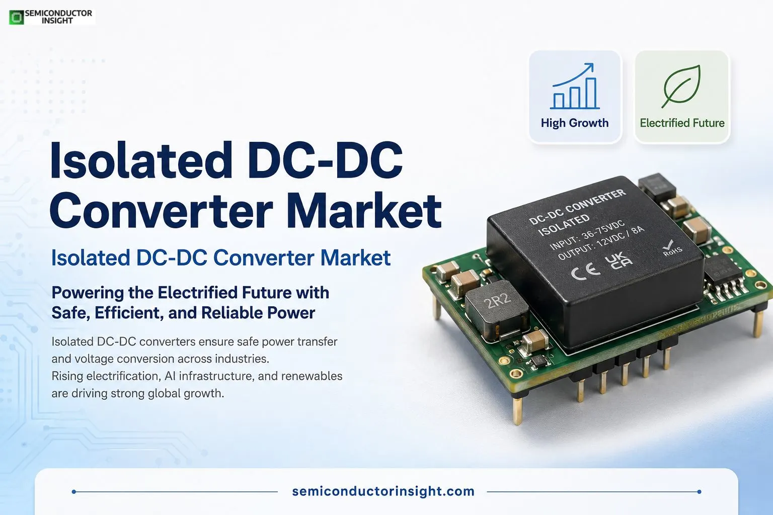 Global Electrification Boom 2026 Pushes Isolated DC-DC Converter Market into High Growth Power Infrastructure Applications