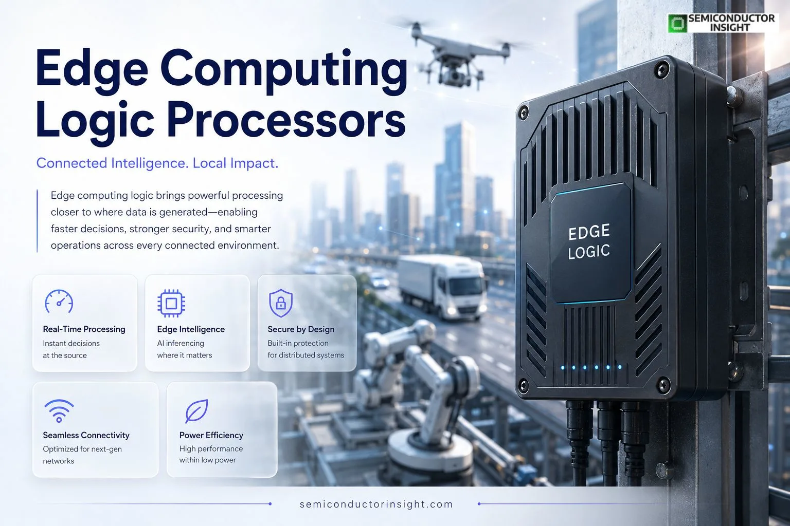 Edge Computing Logic Processors Market 2026: USD 4.5 billion to USD 9.8 billion at 9.0% CAGR
