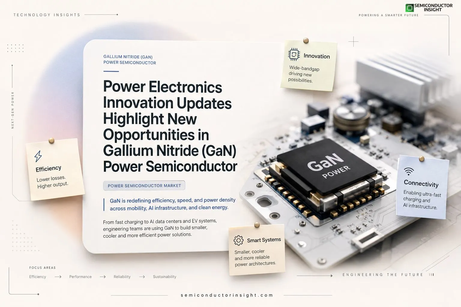 Power Electronics Innovation Updates Highlight New Opportunities in Gallium Nitride (GaN) Power Semiconductor