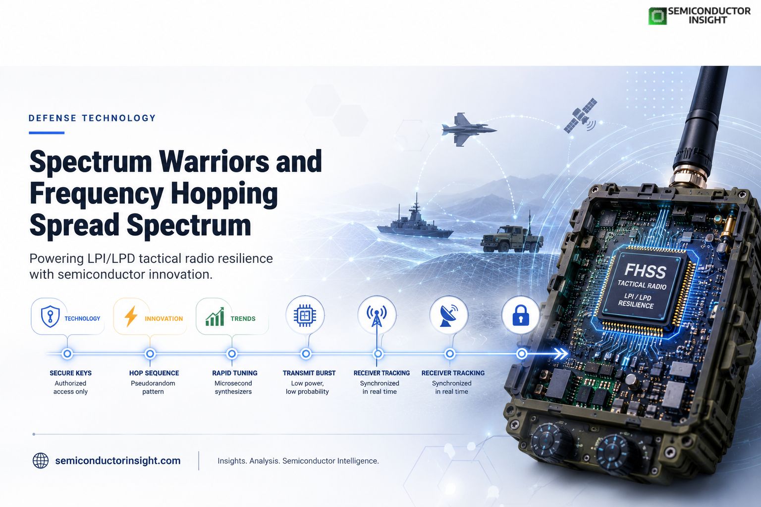 Spectrum Warriors and the Frequency Hopping Spread Spectrum for LPI/LPD Tactical Radio Market Resilience