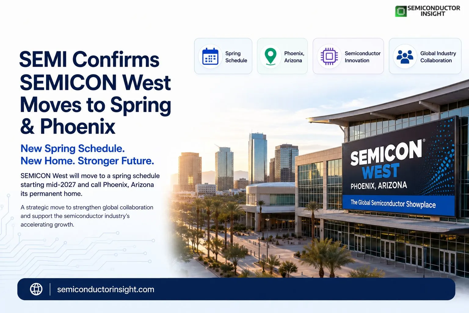 SEMI Sets New Course for SEMICON West with Permanent Phoenix
