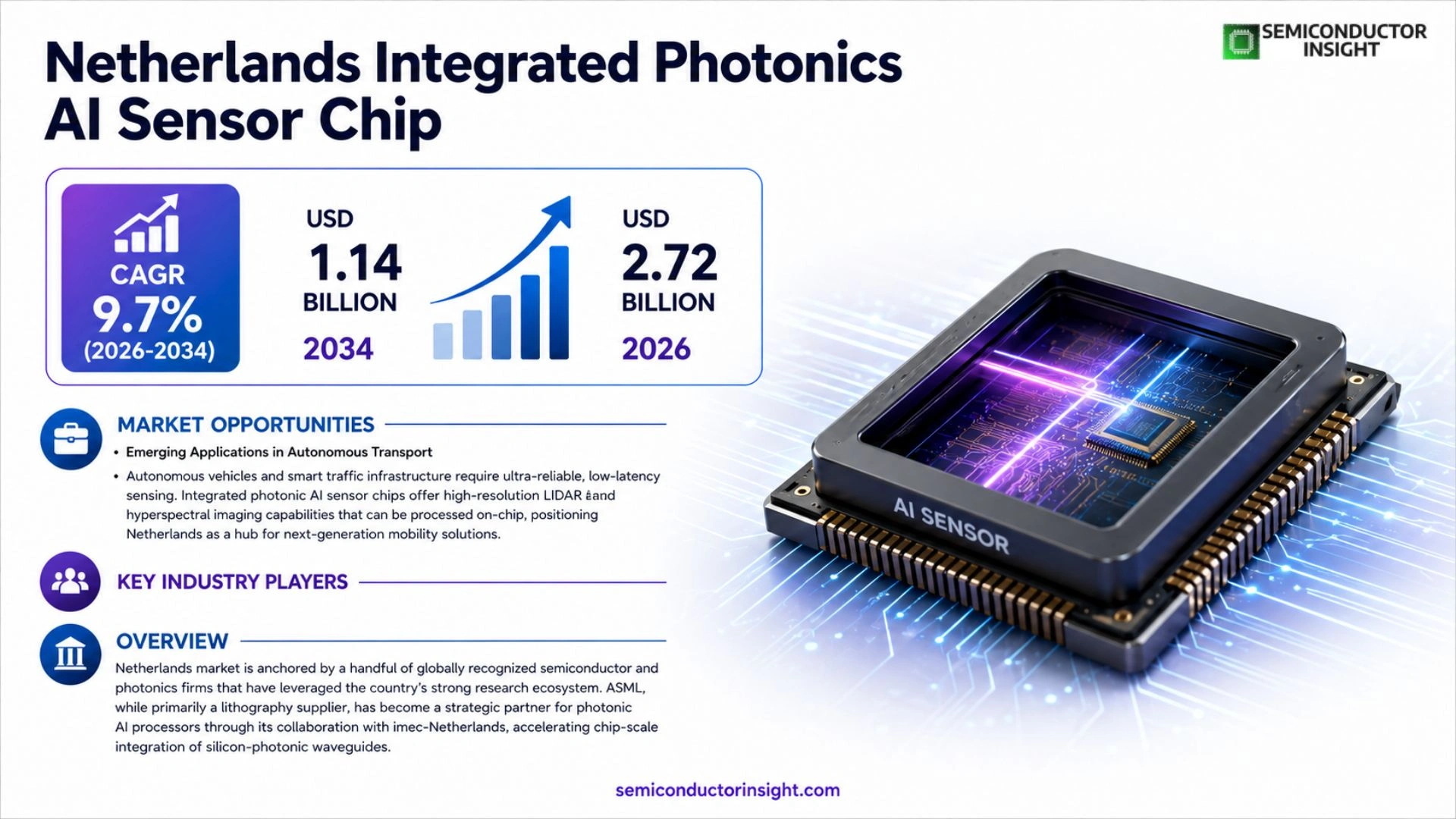 Netherlands Integrated Photonics AI Sensor Chip Market Outook