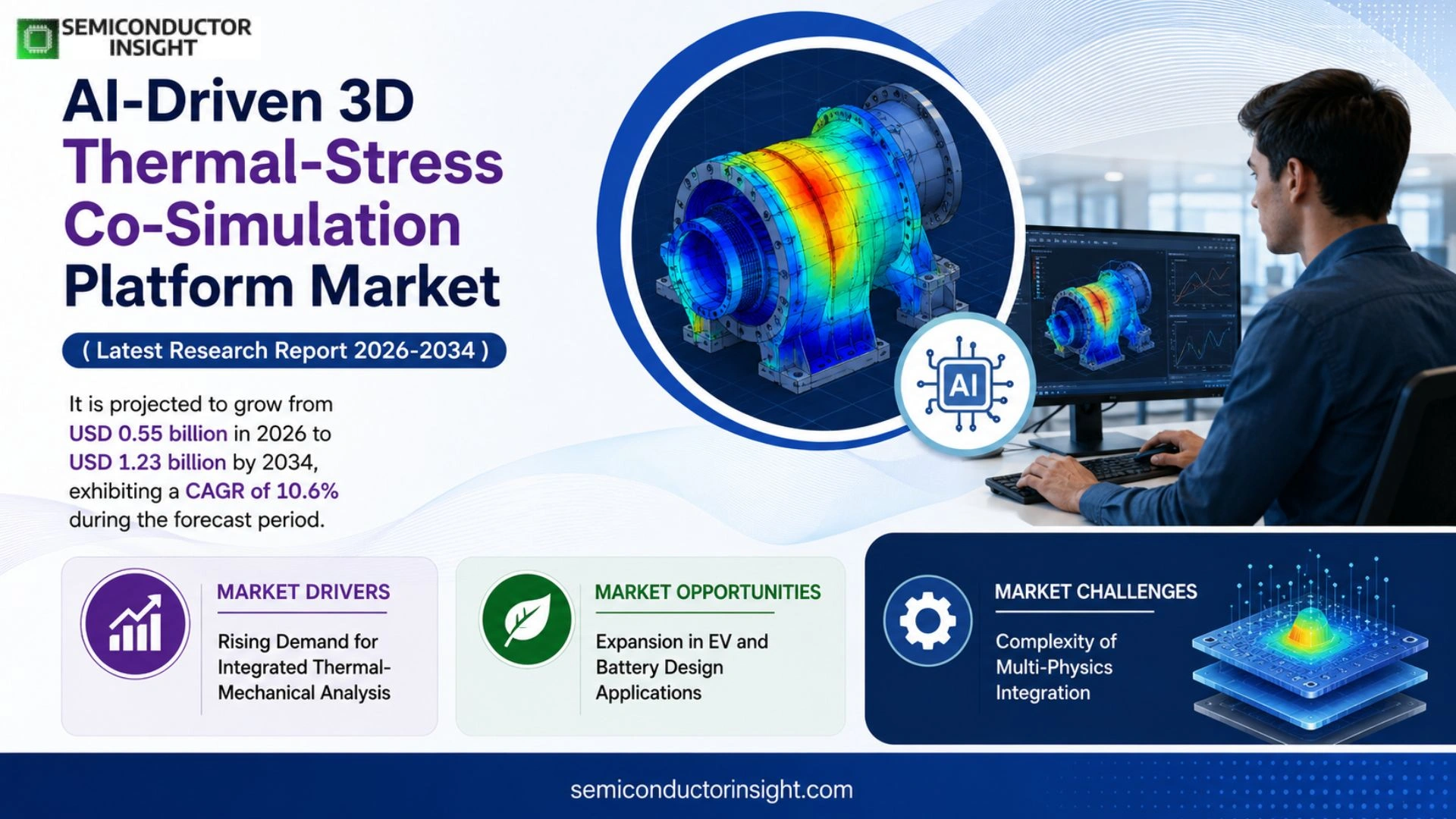 AI-Driven 3D Thermal-Stress Co-Simulation Platform Market Size 