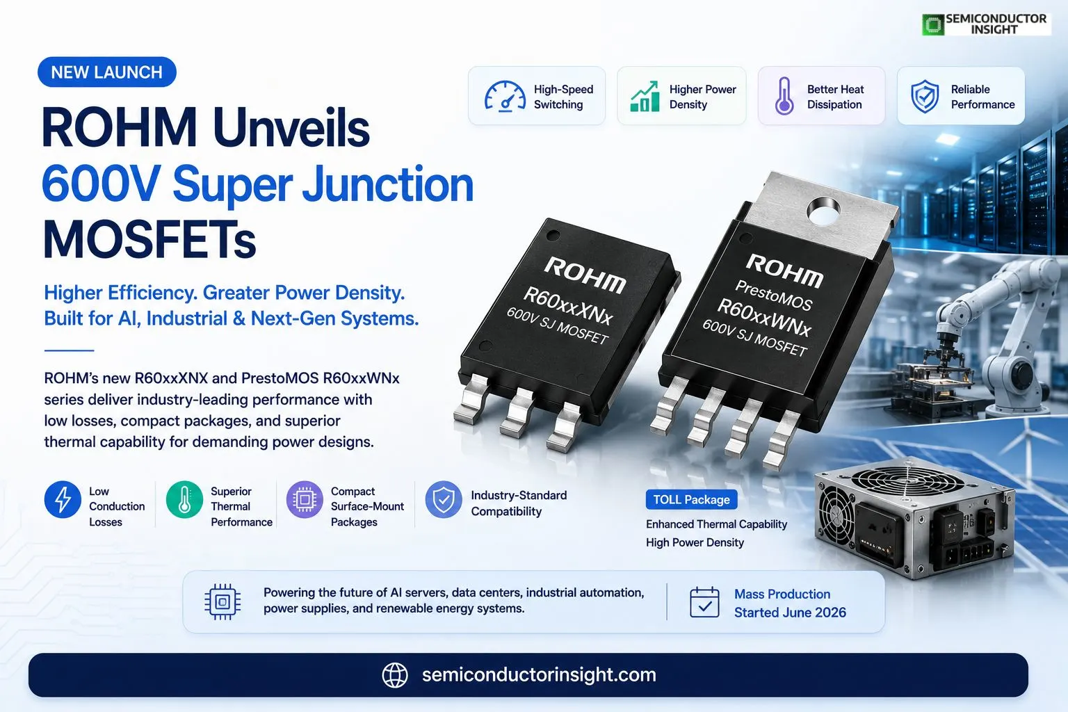 600V Super Junction MOSFETs