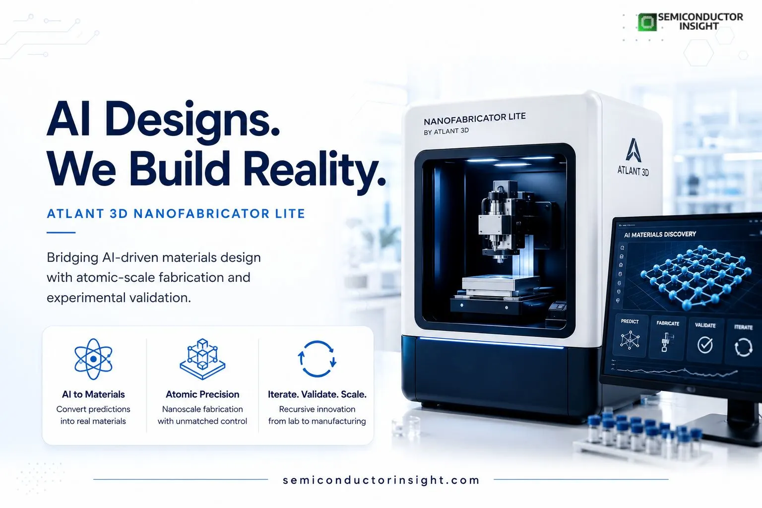 ATLANT 3D Selected by Leading Global AI Hyperscaler to Deploy NANOFABRICATOR LITE for AI-Driven Materials Discovery Lab