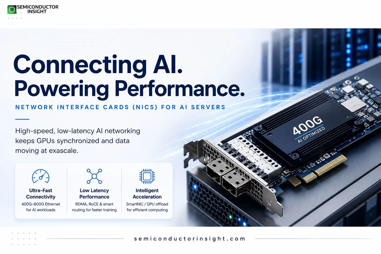 How Do SmartNICs Compare with Traditional NICs in the Network Interface Cards NICs for AI Servers Market?