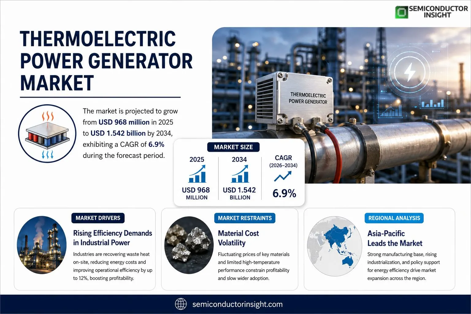 TherMoelectric Power Generator Marke