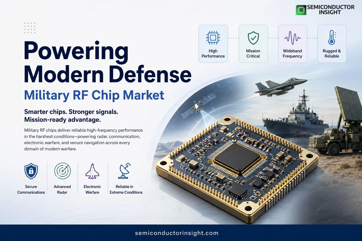Military RF Chip Market 2026: Semiconductor Innovation Powers Modern Battlefield Communications