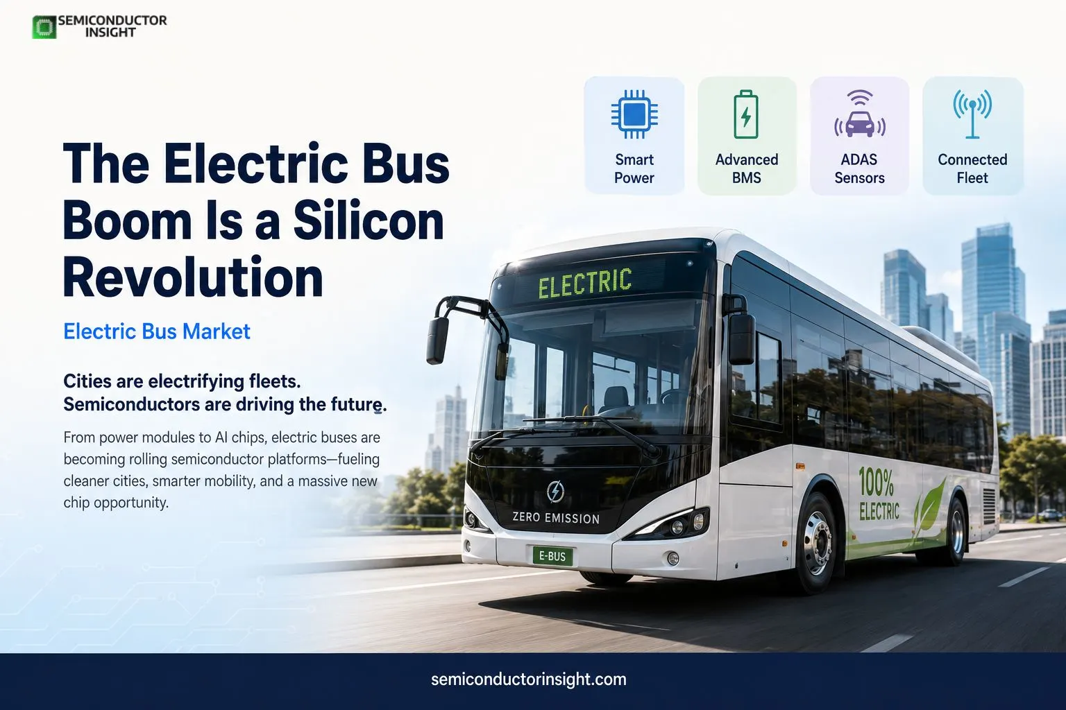 Electric Buses in 2026: The Semiconductor Surge Behind 30,000 New EVs on City Streets