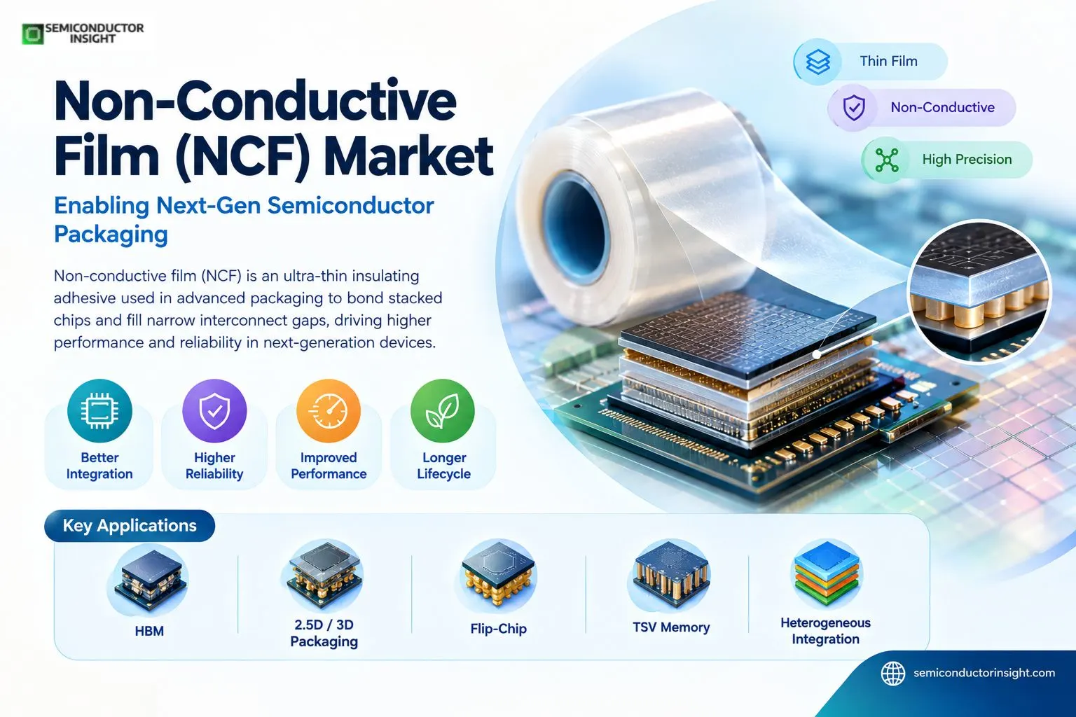 Non-Conductive Film (NCF) Market Size & Share 
