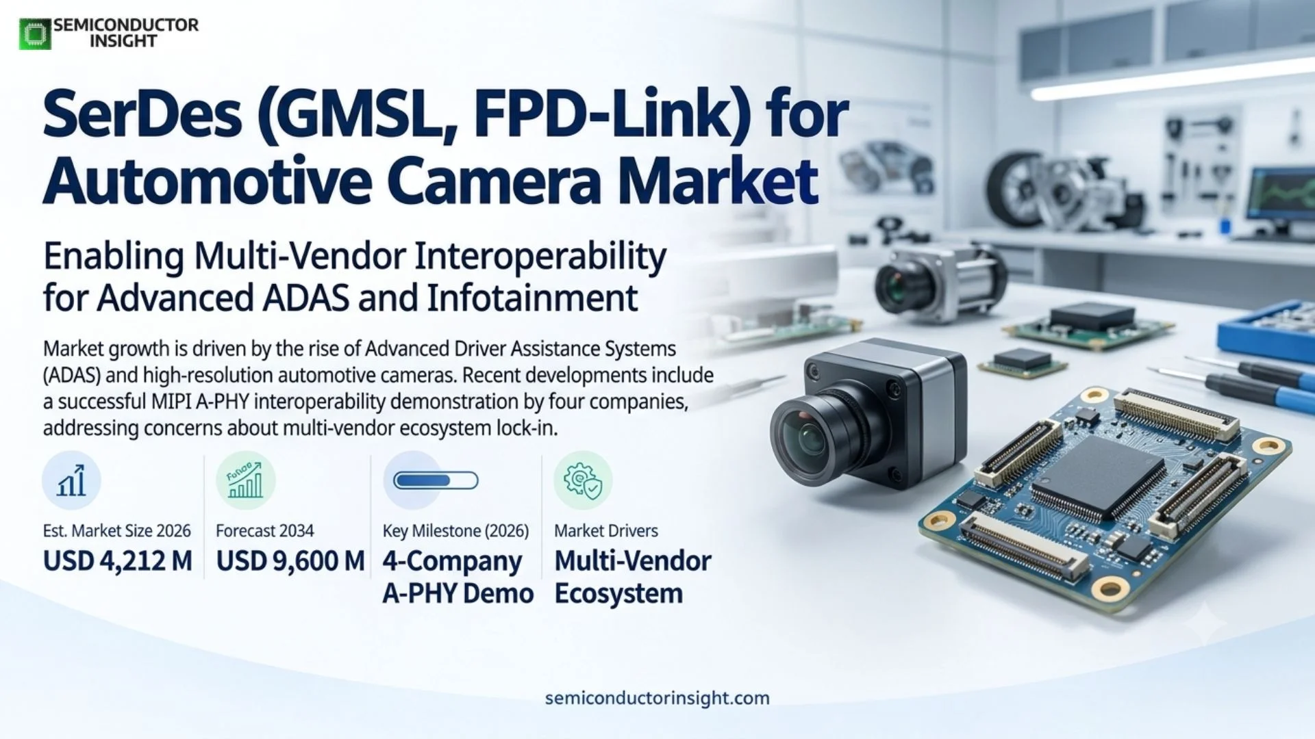 SerDes (GMSL, FPD-Link) for Automotive Camera Market Outlook