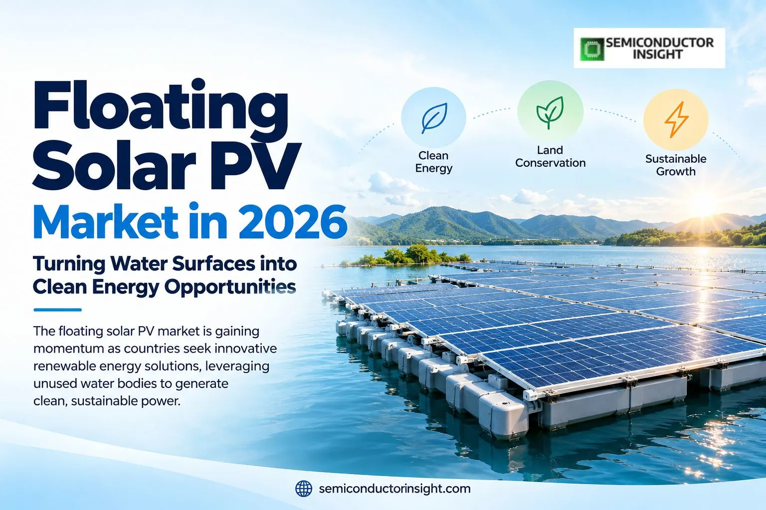 Floating Solar PV Market in 2026 as Reservoir Innovation, Battery Storage and Water-Energy Integration Redefine Renewable Power