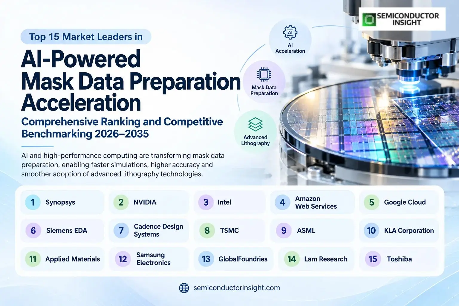 Top 15 Market Leaders in AI-Powered Mask Data Preparation Acceleration: Comprehensive Ranking and Competitive Benchmarking 2026–2035