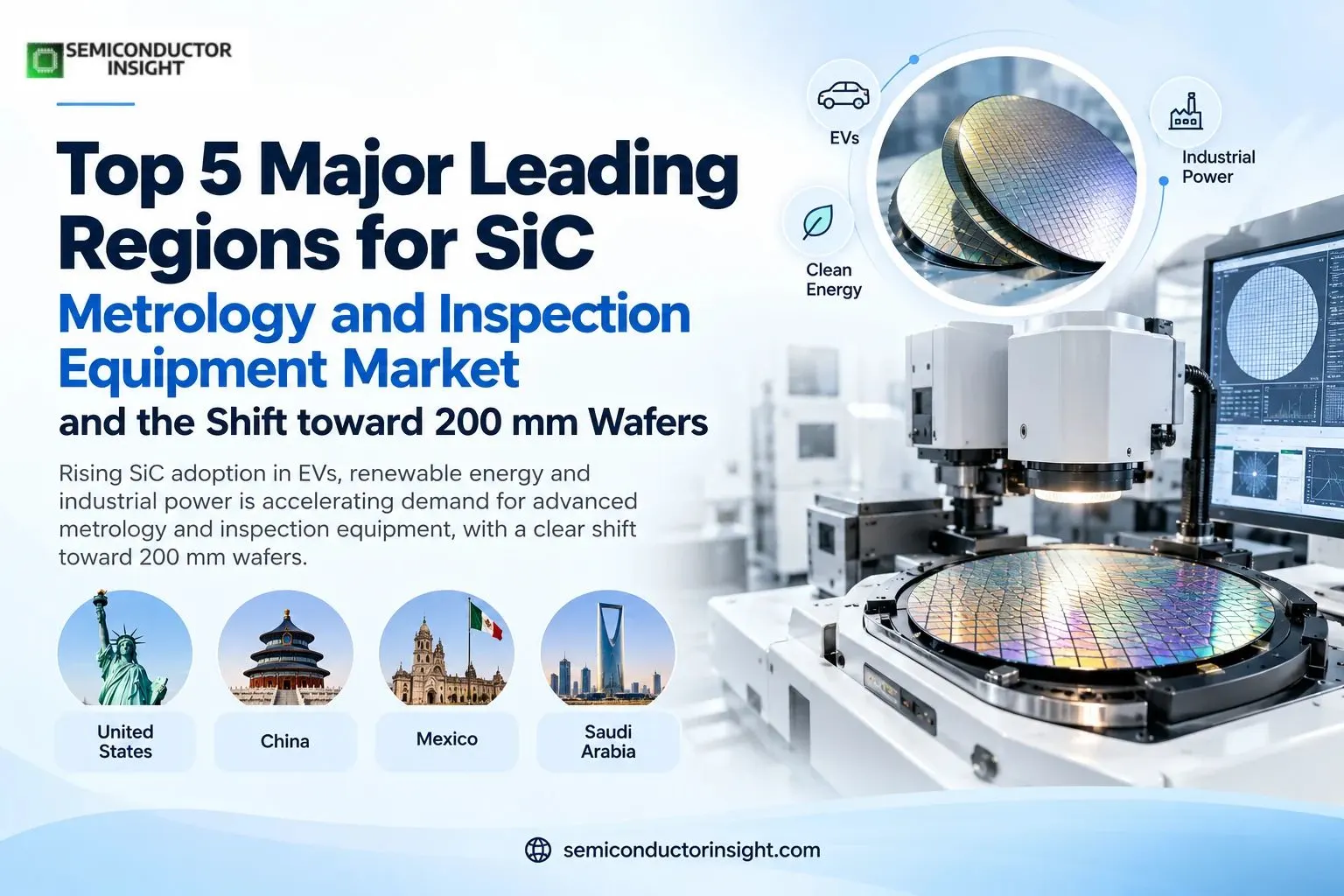 Top 5 Major Leading Regions for SiC metrology and inspection equipment market and the Shift toward 200 mm Wafers
